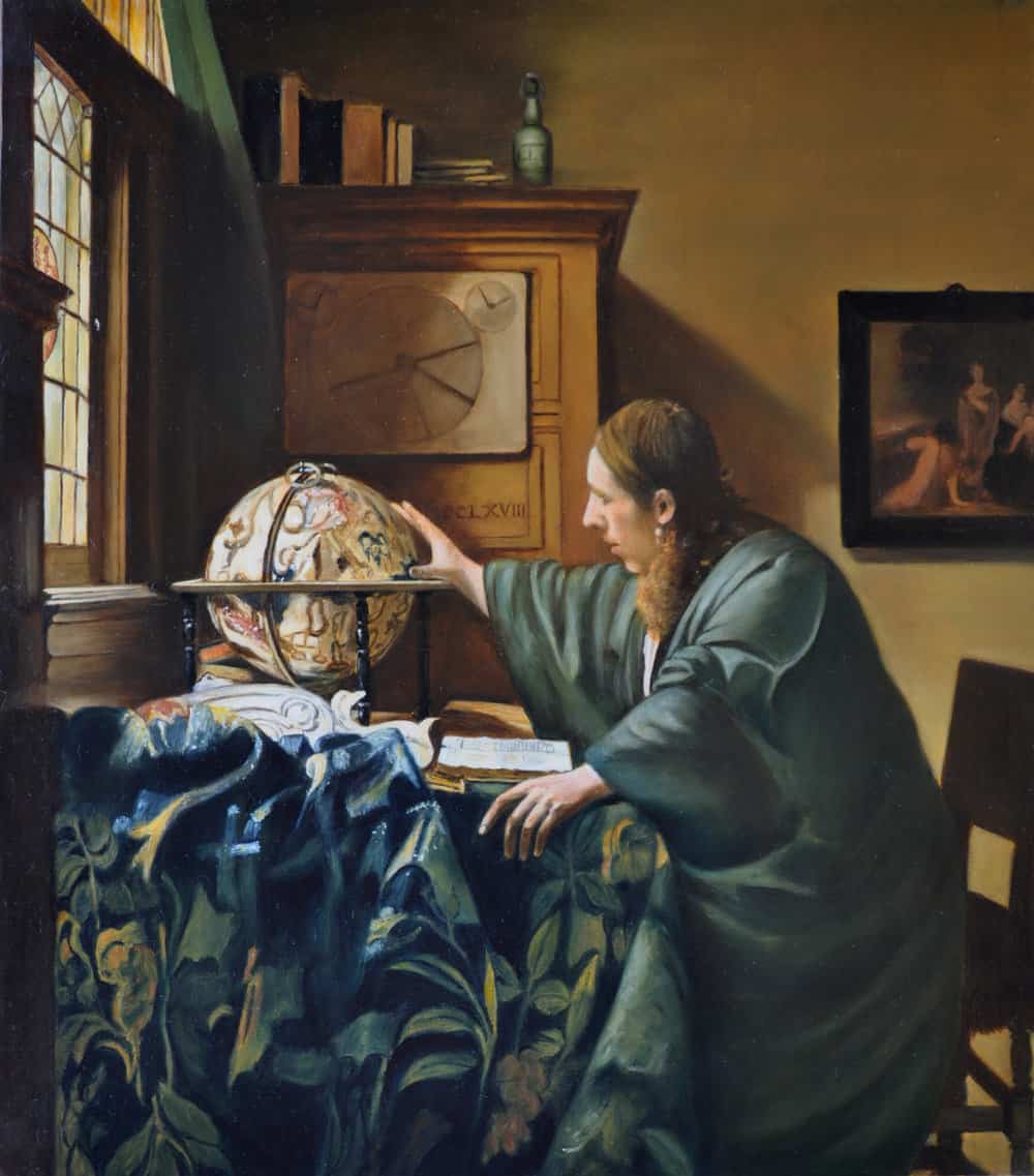 Jan Vermeer, L'astronomo -1688. Museo del Louvre, Parigi