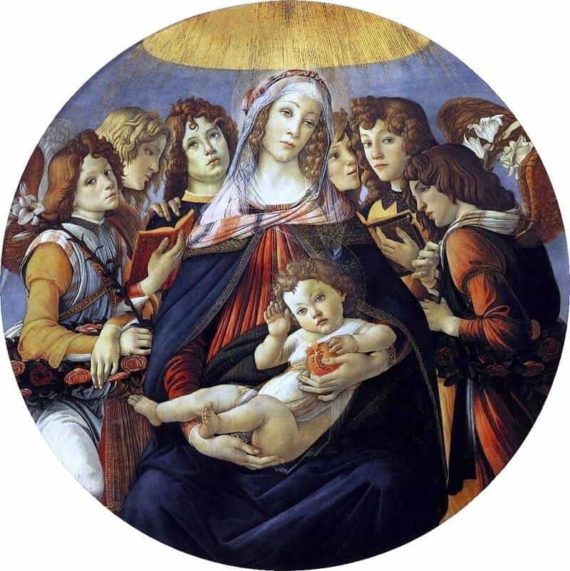 1) Sandro Botticelli, Madonna della melagrana, 1487